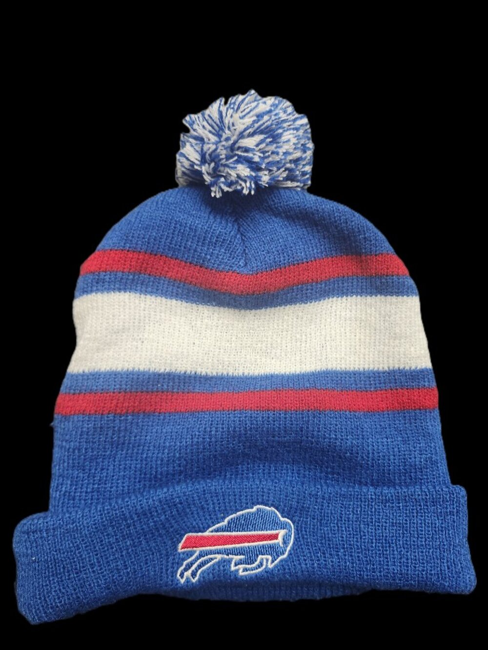Buffalo Bills × Budweiser NFL Promo Tuque – Blue/White/Red – Winter Knit Hat